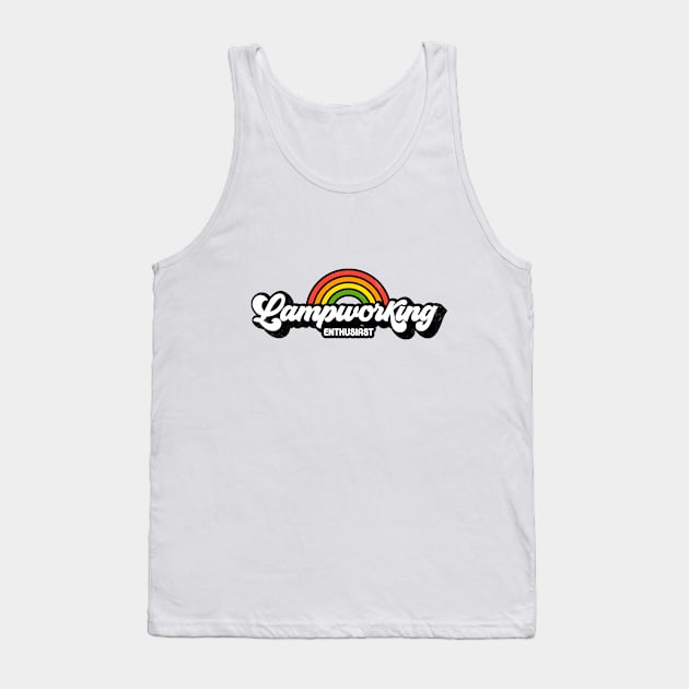 Groovy Rainbow Lampworking Enthusiast Tank Top by rojakdesigns